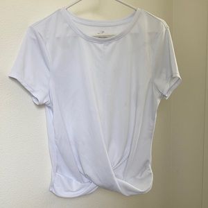 Spalding white workout top
